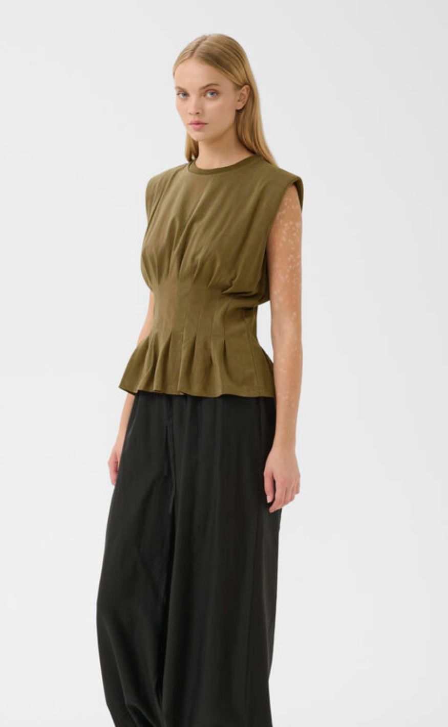 Gestuz T-Shirt - Inez - Military Olive