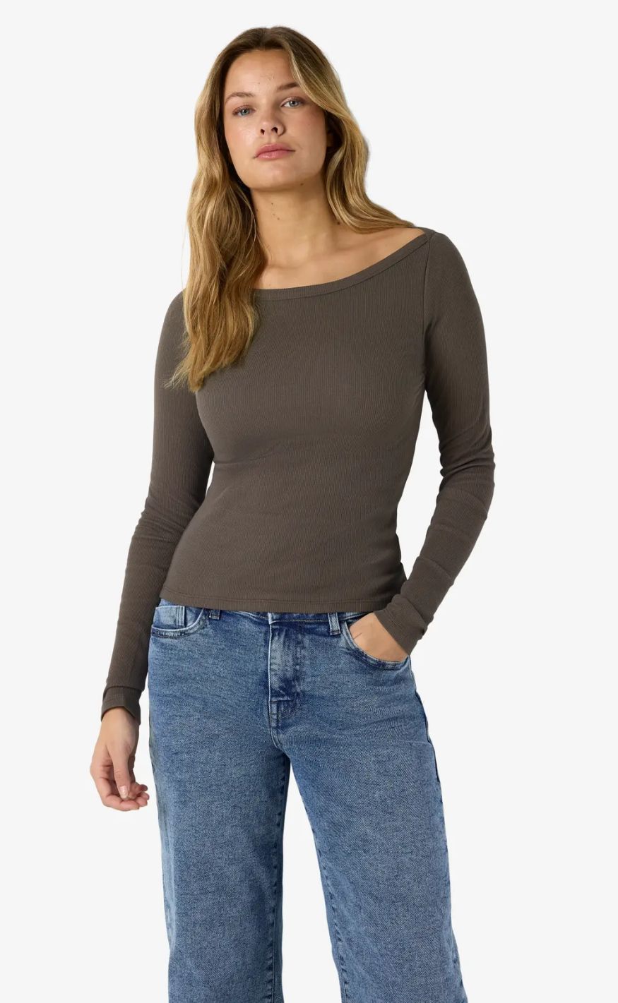 Noisy May Bluse - Maya - Chocolate Brown