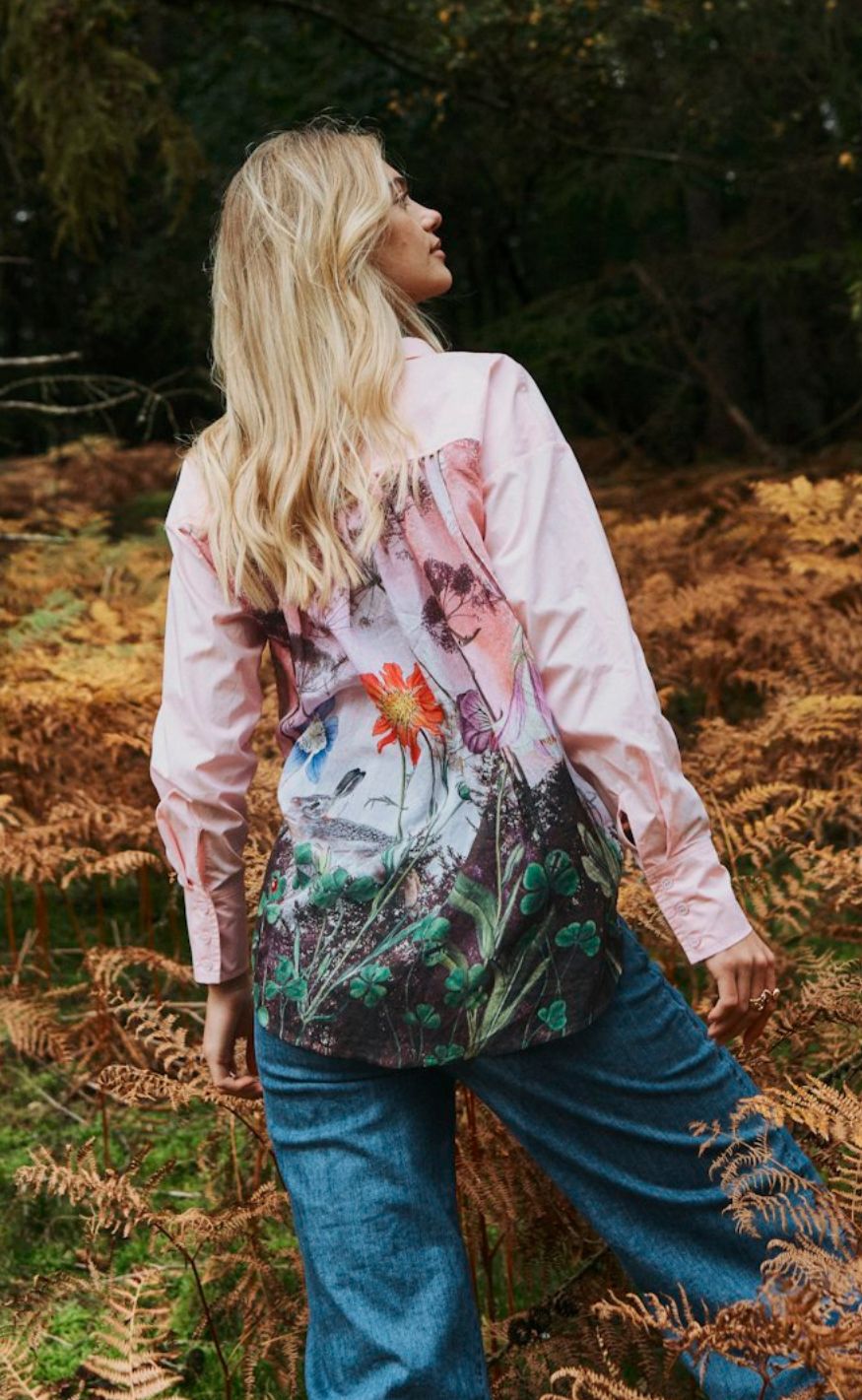 Nümph Skjorte - Forest - Pink Lady