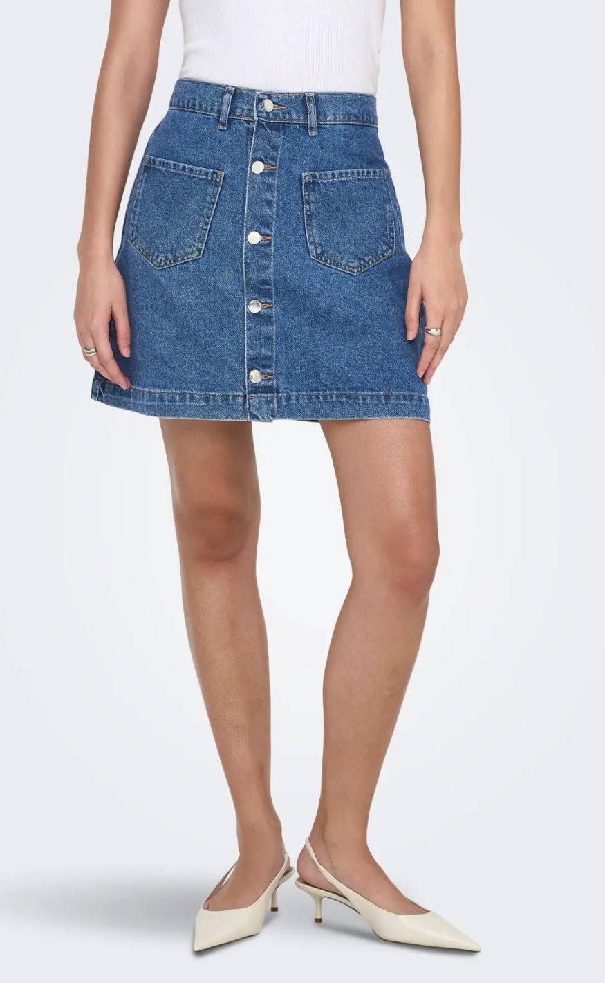 ONLY Skjørt - Amazing - Medium Blue Denim