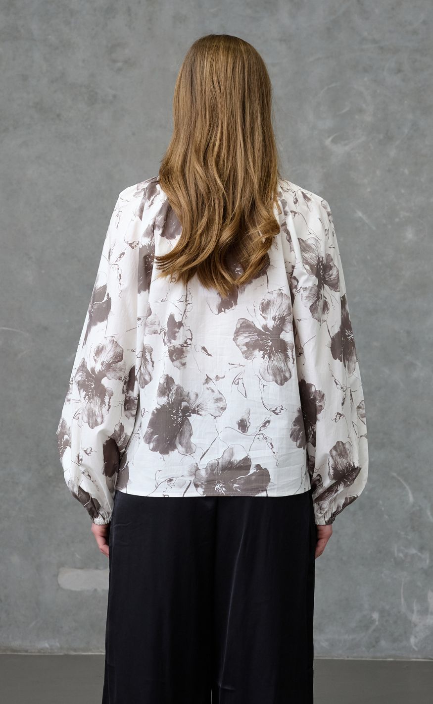 Love & Divine Bluse - Love1528 - Brown Flower
