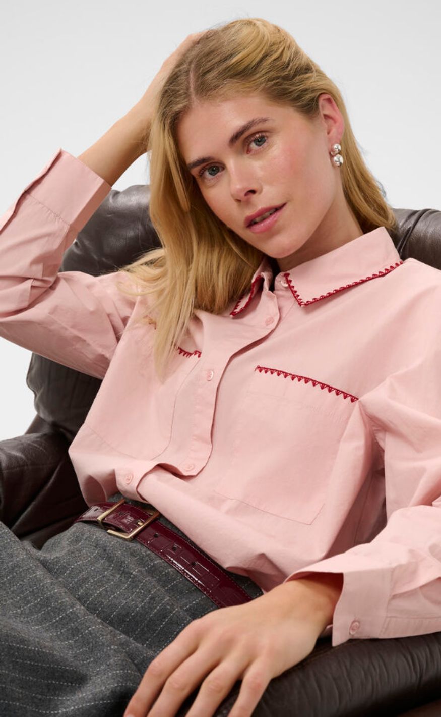 Culture Skjorte - Malena Olena - Pale Mauve
