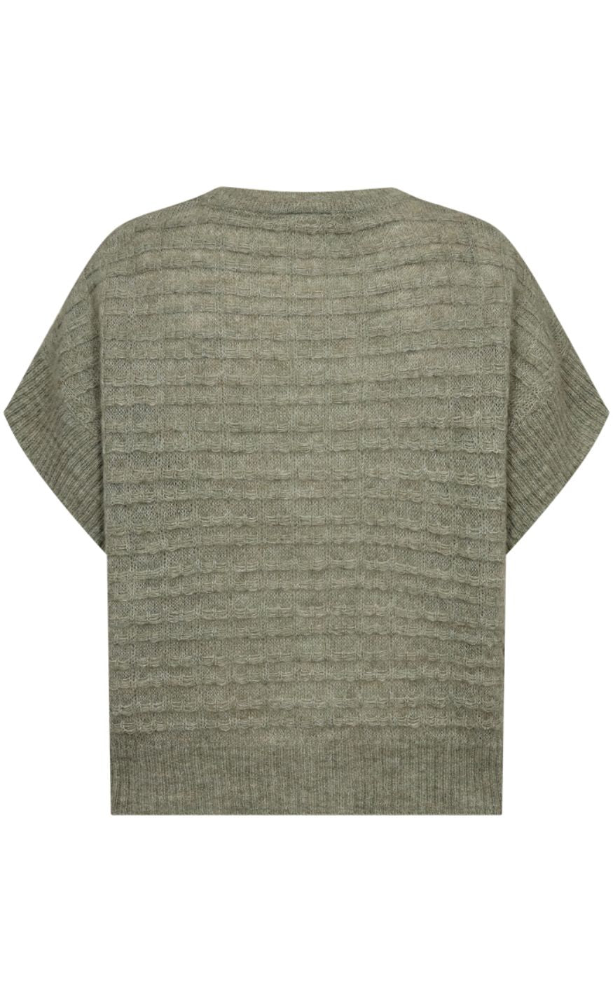 Freequent Vest - Dido - Iceberg Green Melange