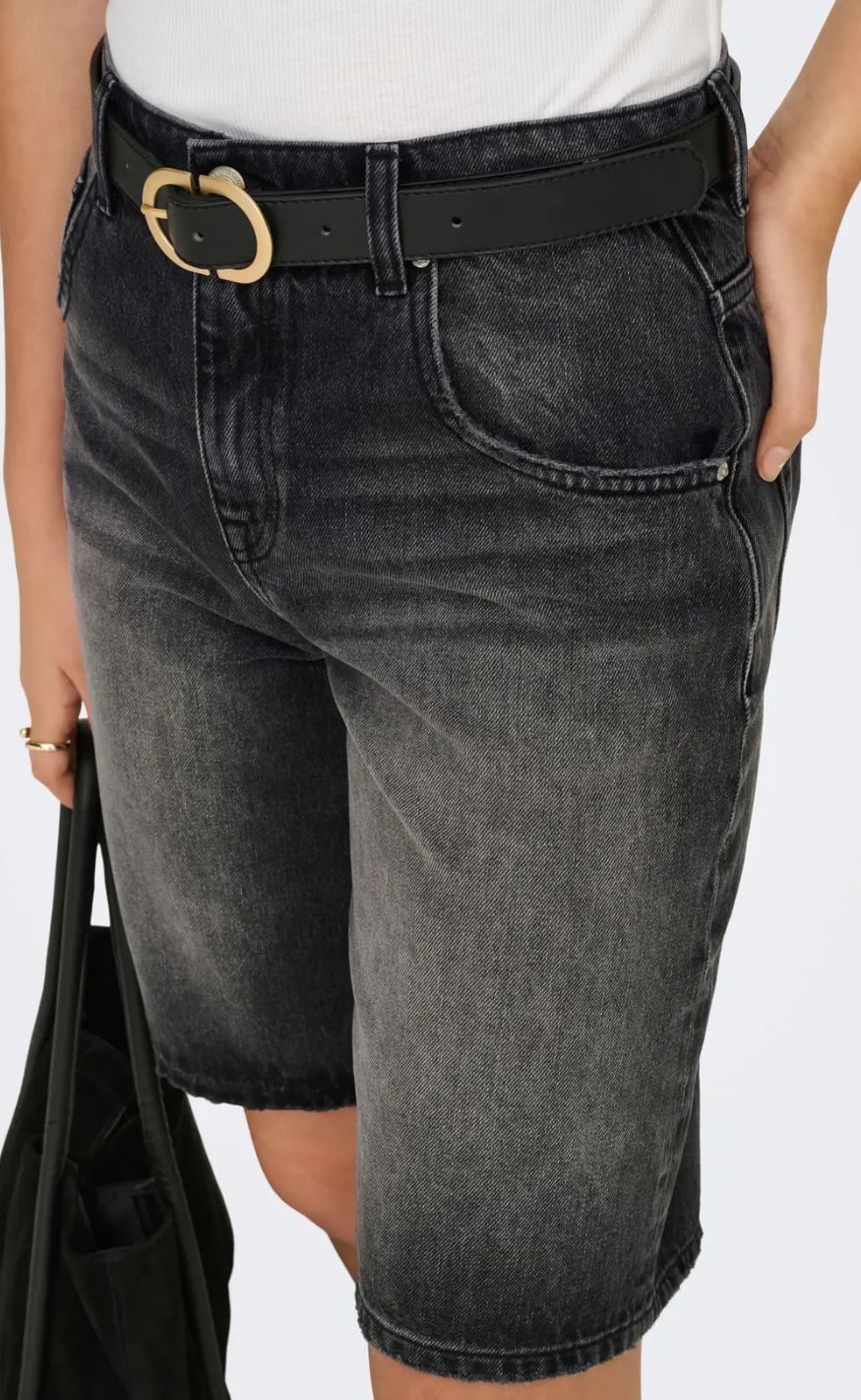ONLY Shorts - Mate Reg - Washed Black