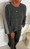 Marta Du Chateau Strikkegenser - Velora - Grigio004/Beige001