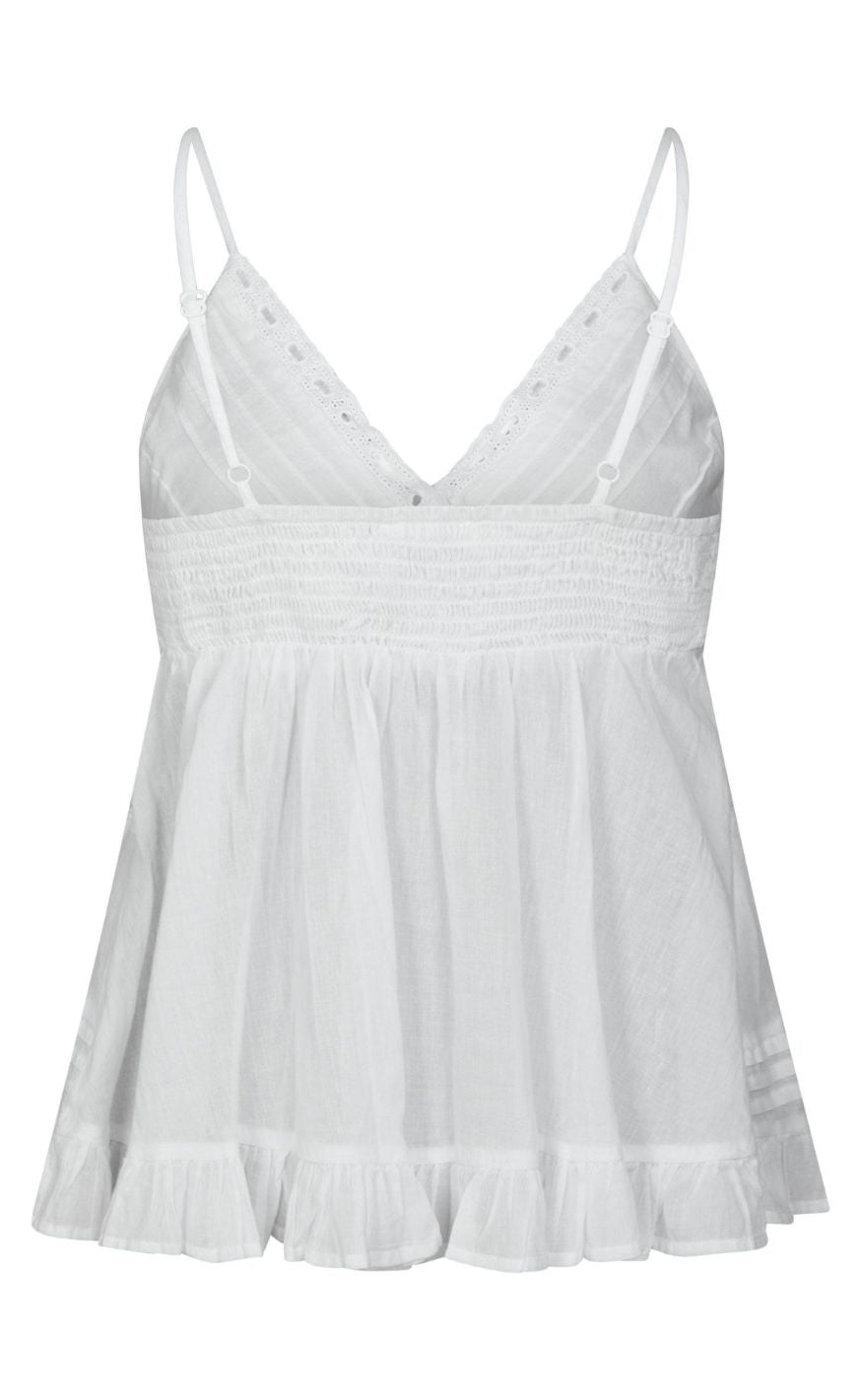 Neo Noir Topp - Elvena S Voile - White