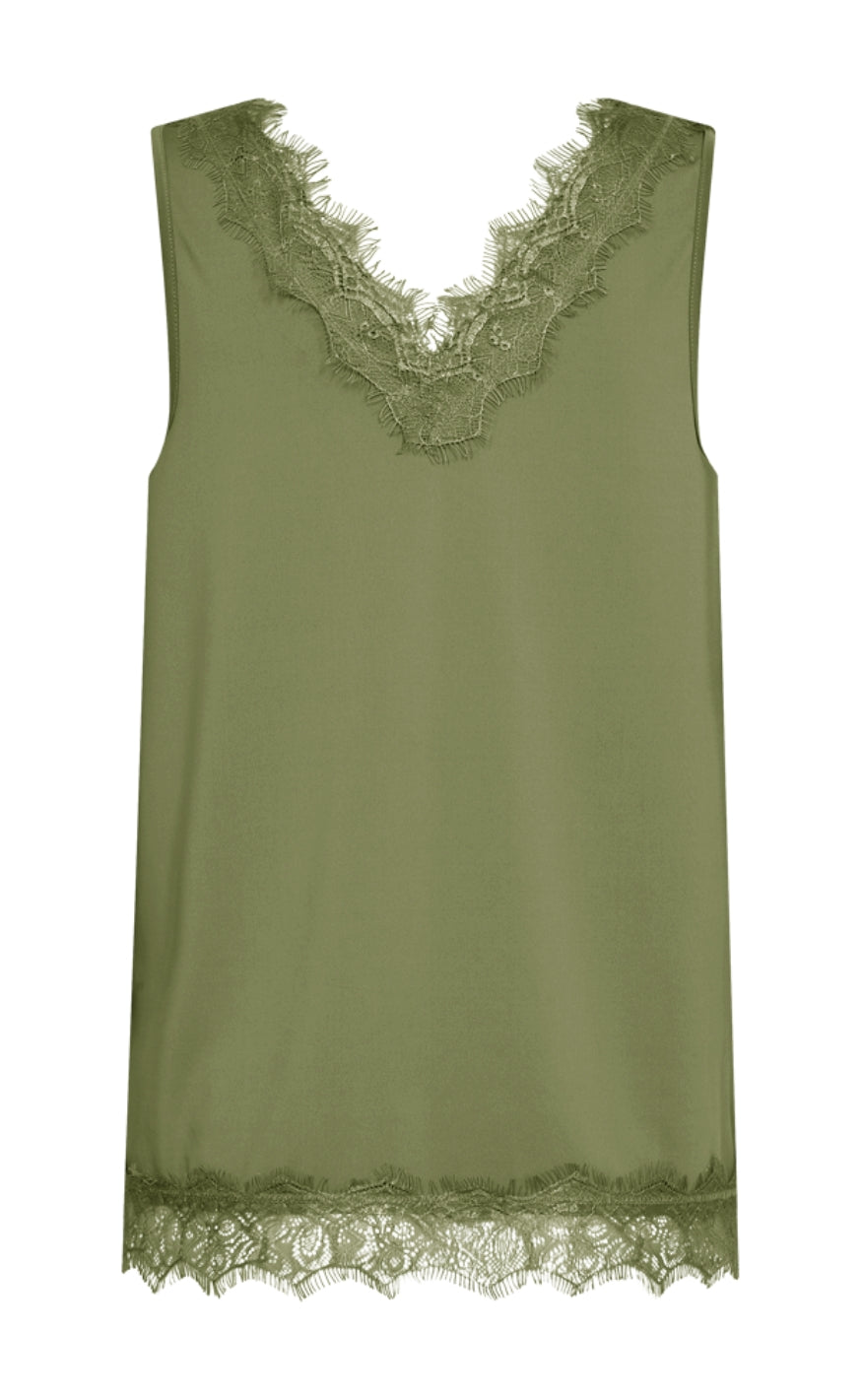 Freequent Topp - Bicco - Calliste Green