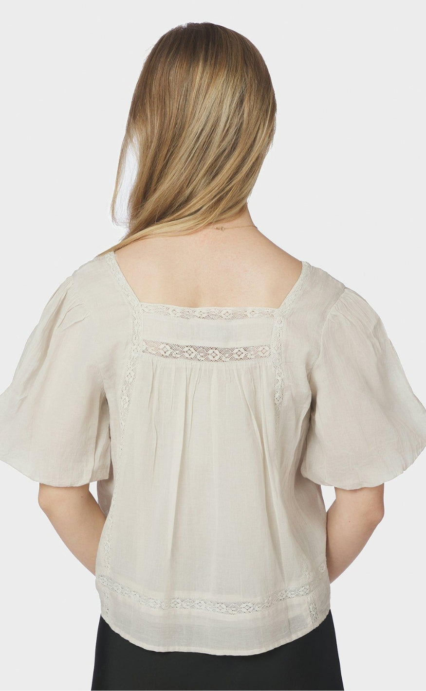 Neo Noir Bluse - Tukana S Voile - Ivory