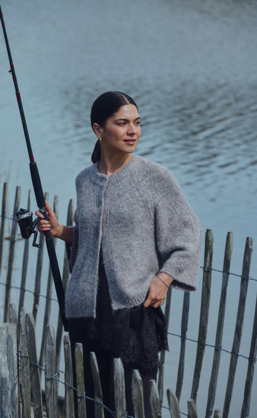 Freequent Cardigan - Grslulu - Desert Taupe Melange