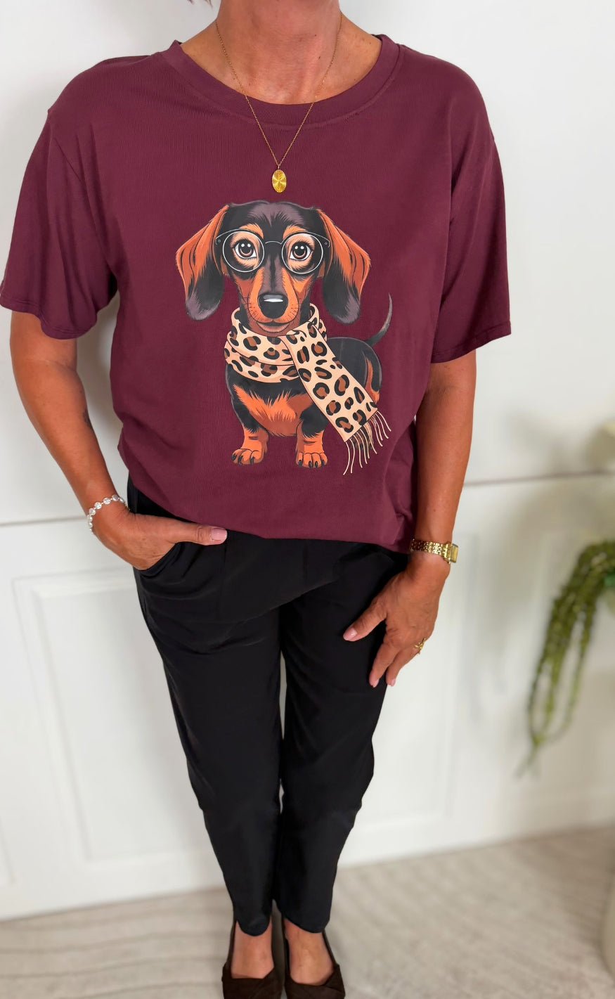 Marta Du Chateau T-shirt - Inge - Bordeaux