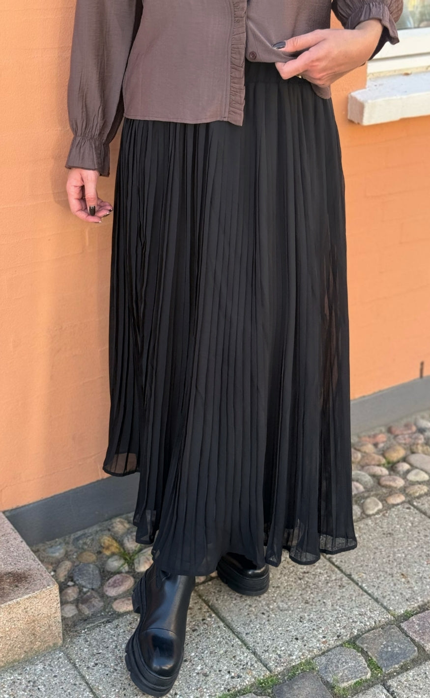Say INA Copenhagen Skjørt - Kammi Plisse - Black