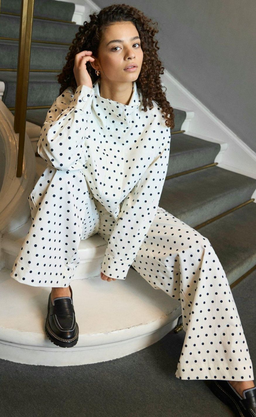 Neo Noir Jakke - Callisa Dot - White