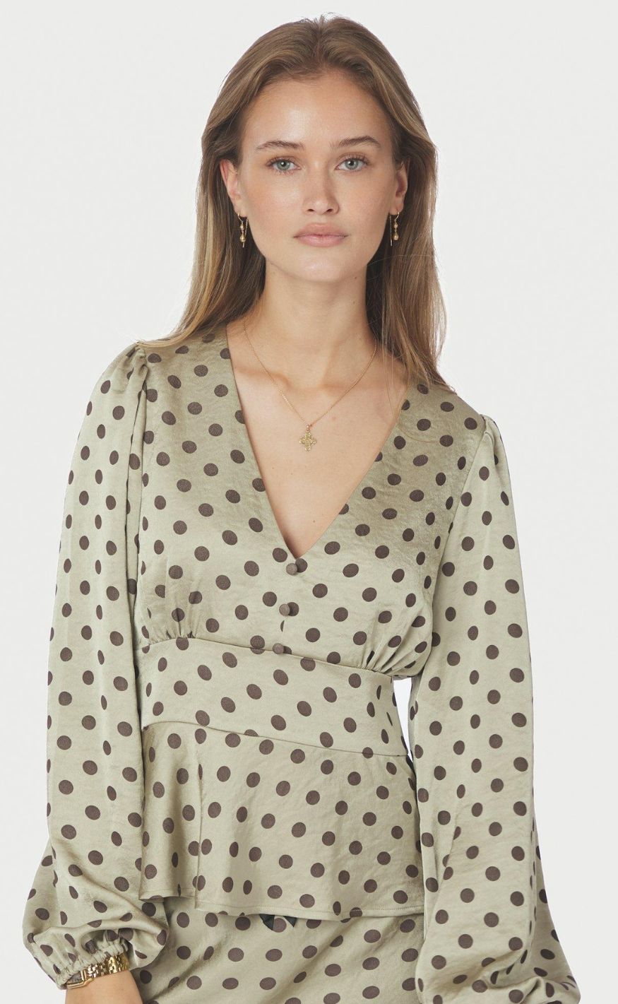 Neo Noir Bukser - Jellima Dotted -Pistachio