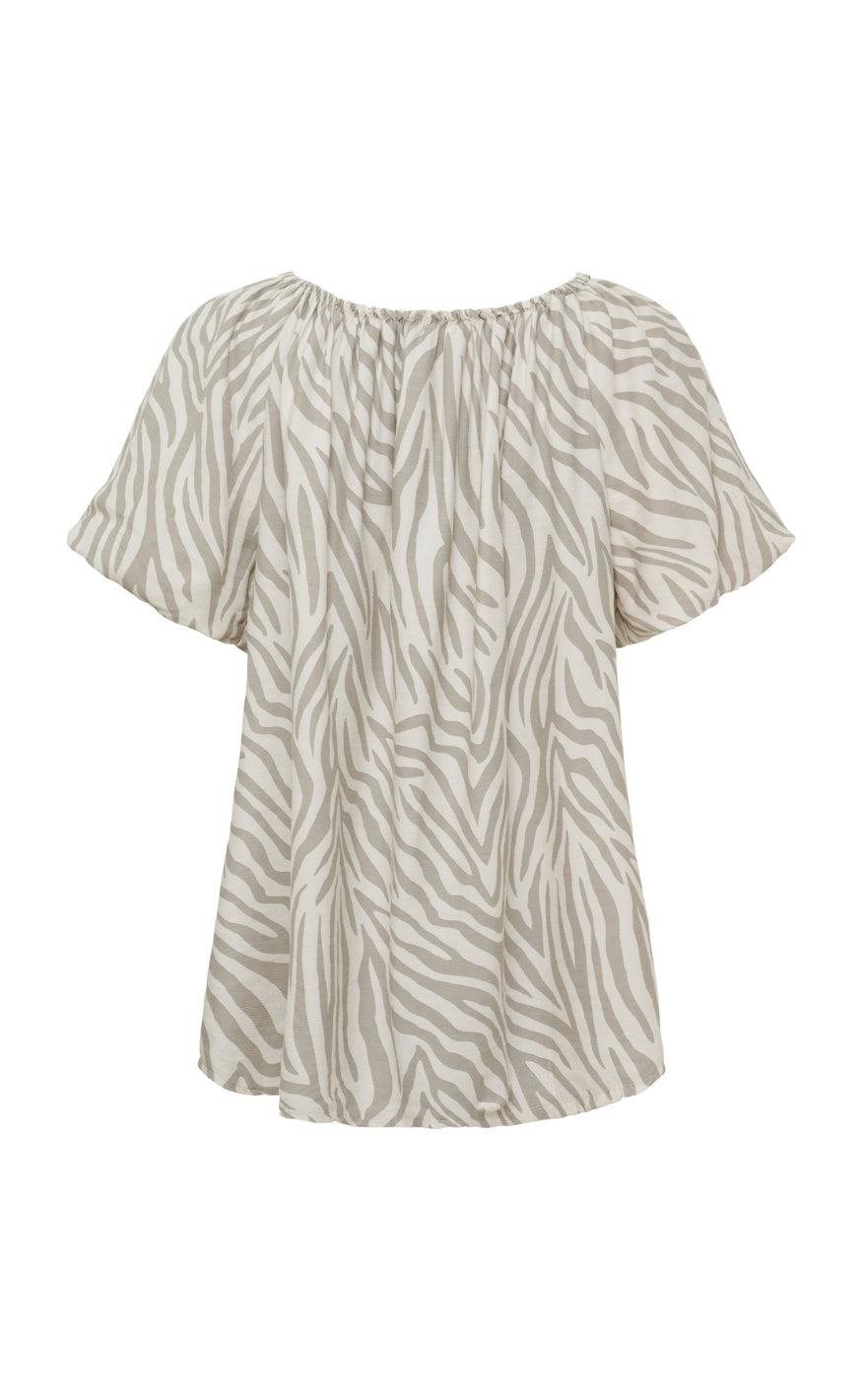 Marta Du Chateau Topp - Luciana Zebra - Beige