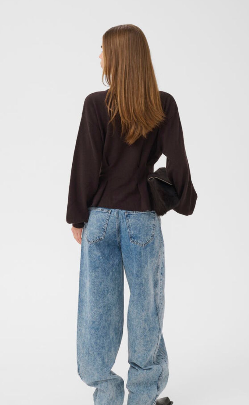 Gestuz Pullover - Manzi Waist - Ganache