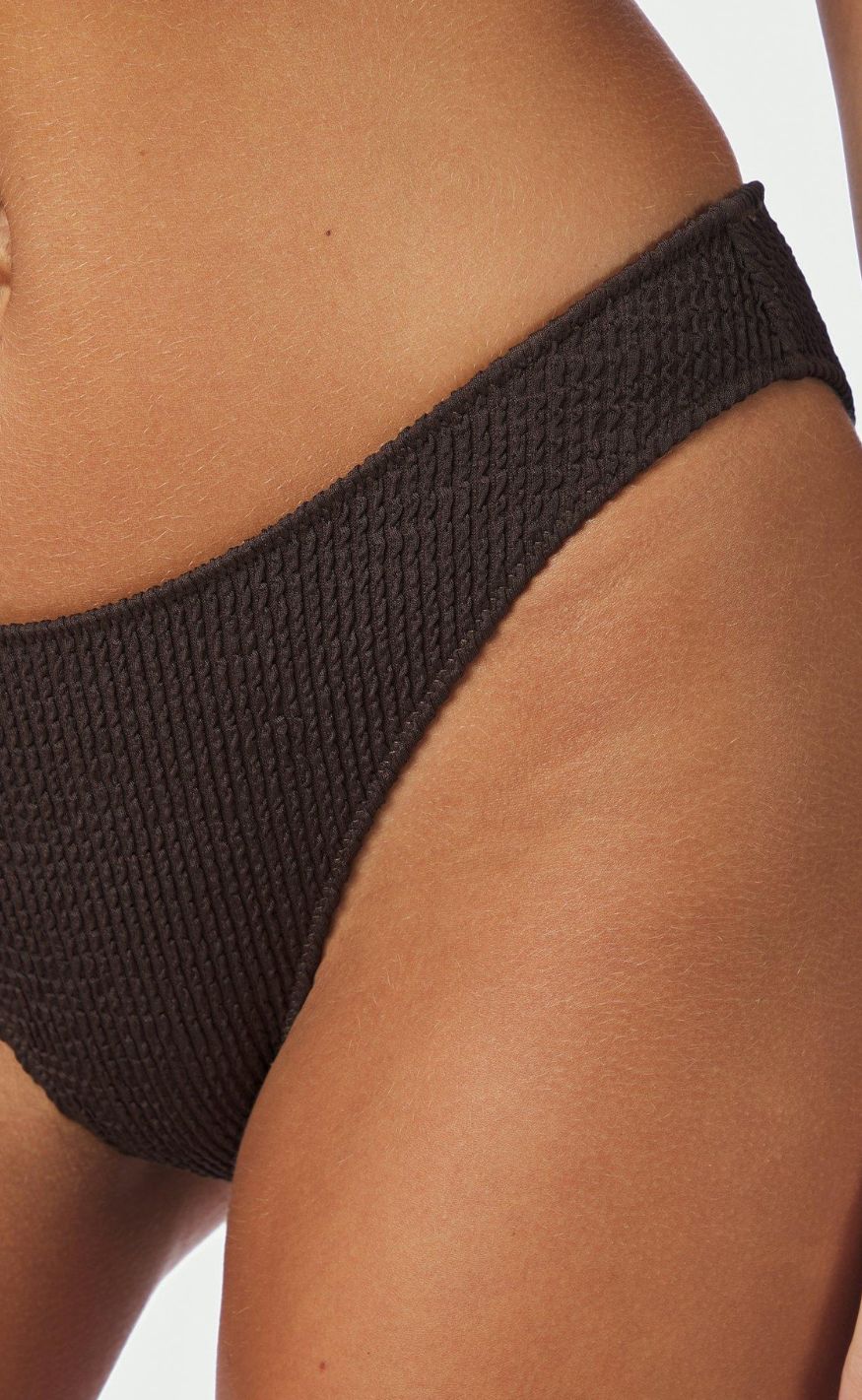 Neo Noir Bikinitruse - Skin Sand Crepe - Dark Brown