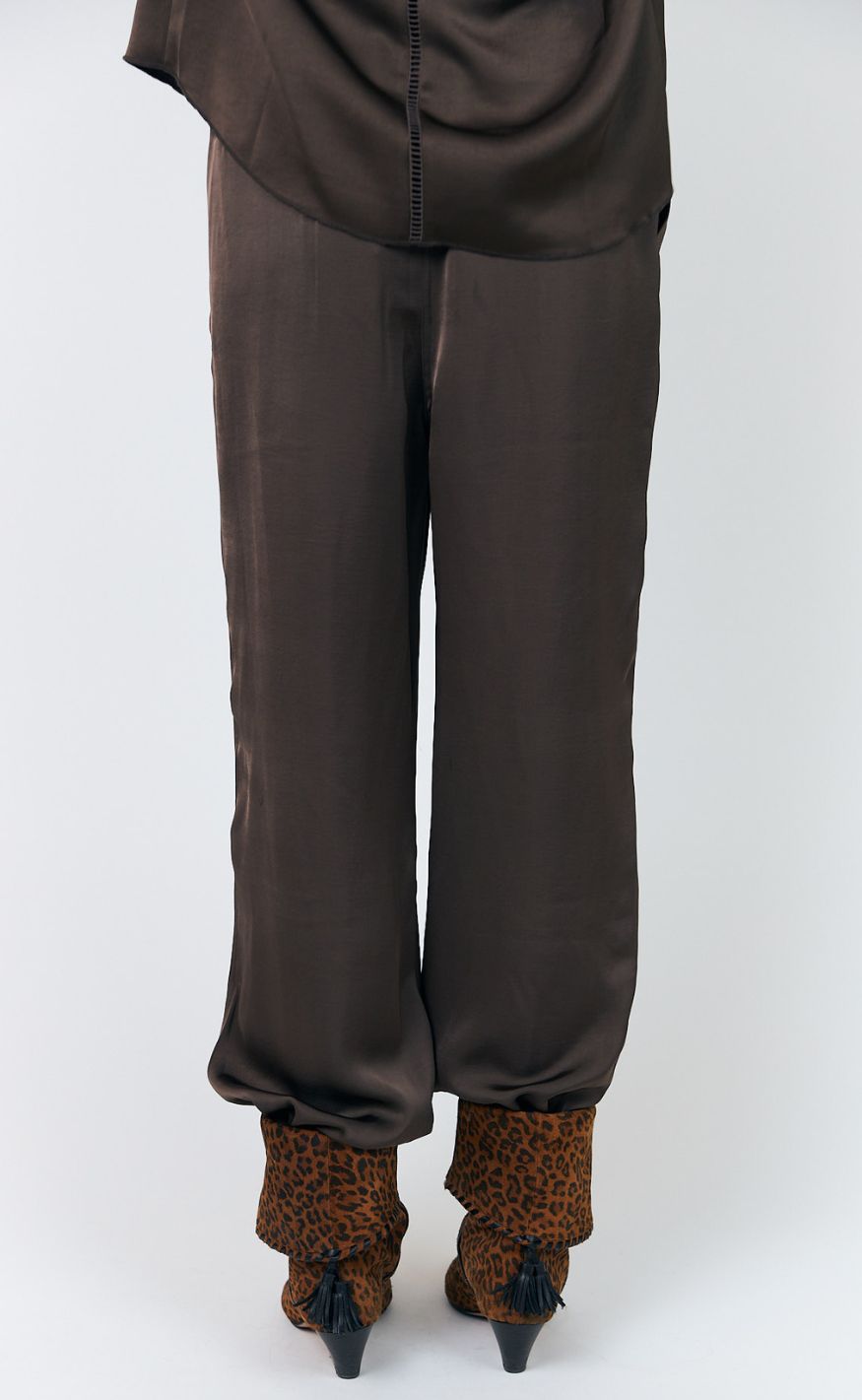 Lollys Laundry Bukser - Talma - Dark Mokka