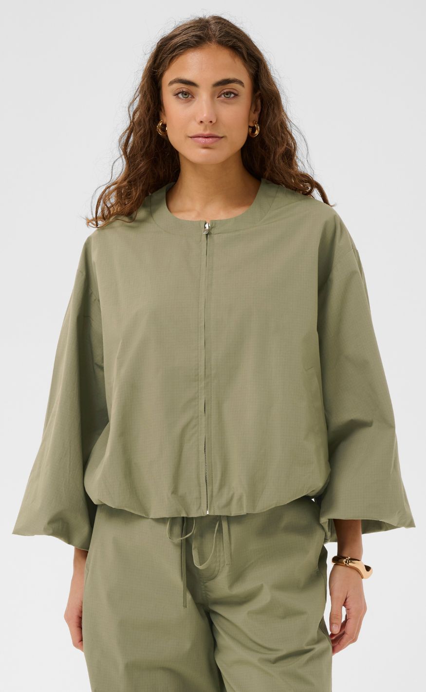 Culture Jakke - Bendine - Dusky Green