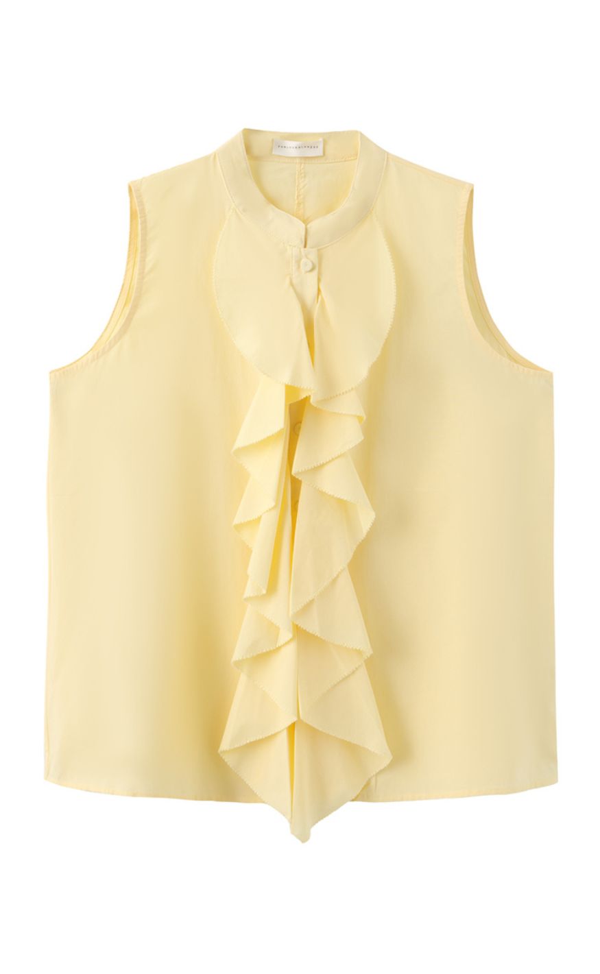 Luxzuz Topp - Vilhelma - Soft Yellow 1029