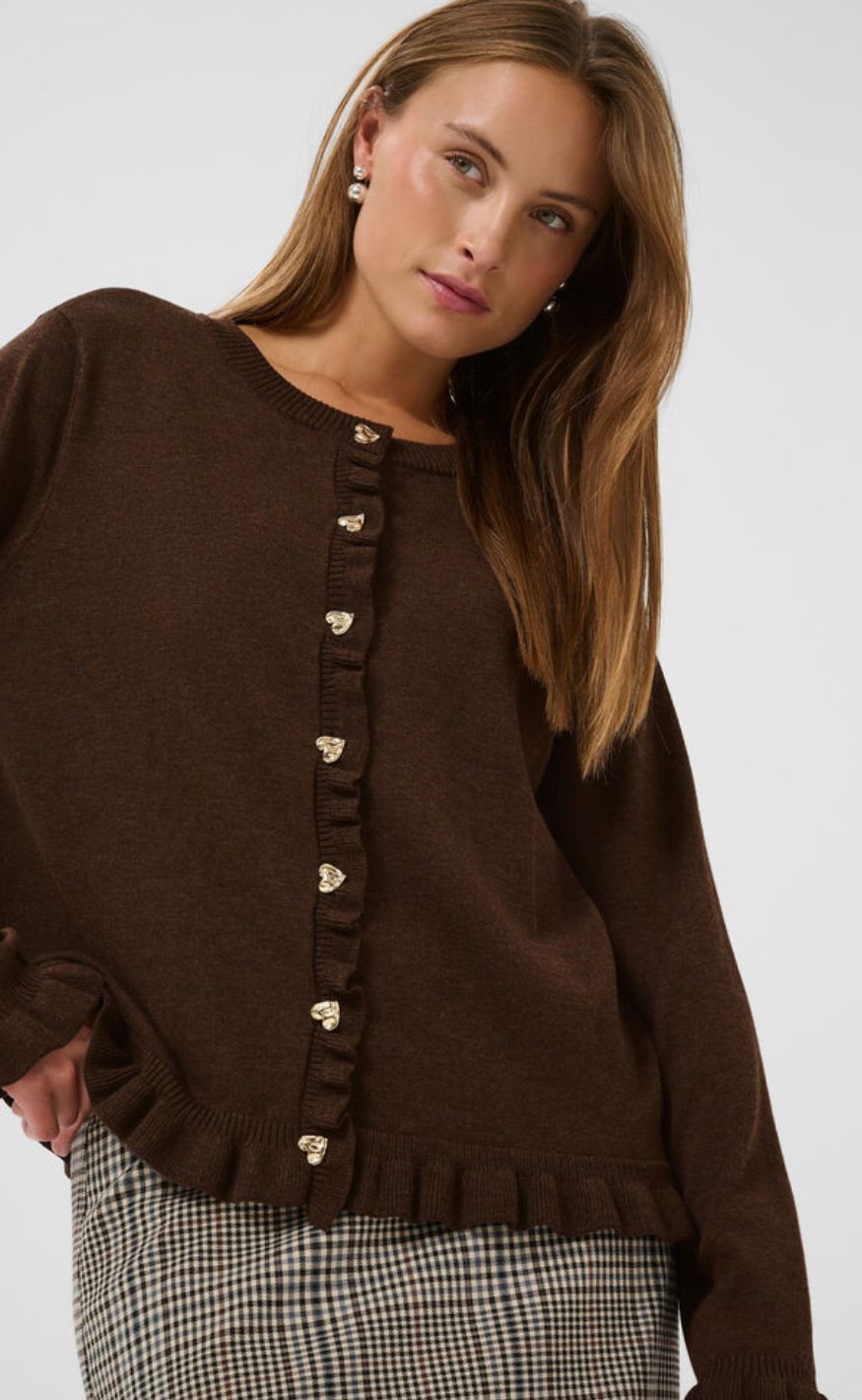 Culture Cardigan - Clare Annemarie - Coffee Bean Melange