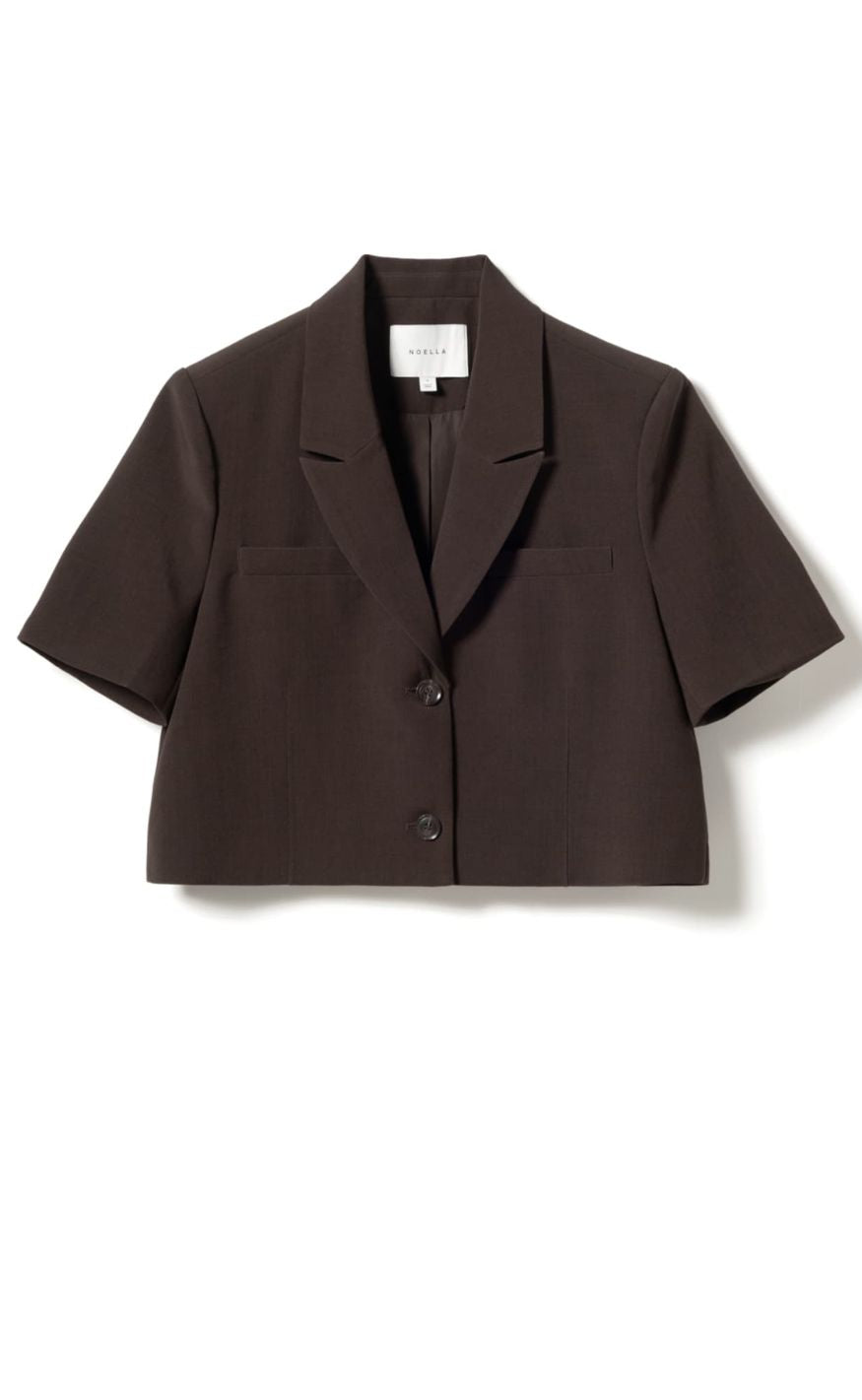 Noella Blazer - Leanne Crop - Chocolate