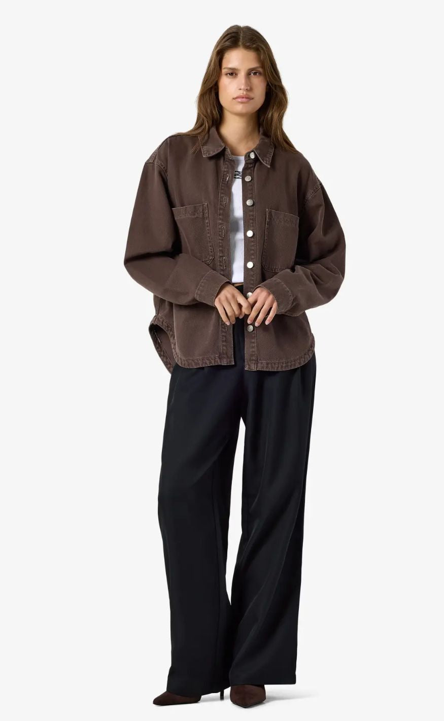 Noisy May Jakke - Alva LS - Chocolate Brown