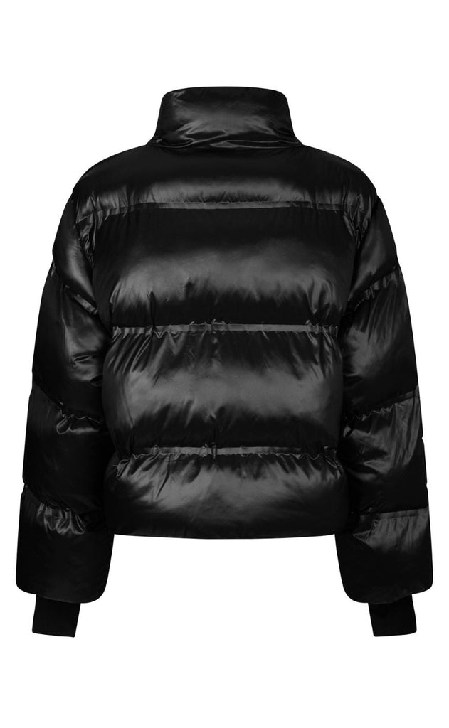 Neo Noir Jakke - Rhea Shiny Puffer - Black