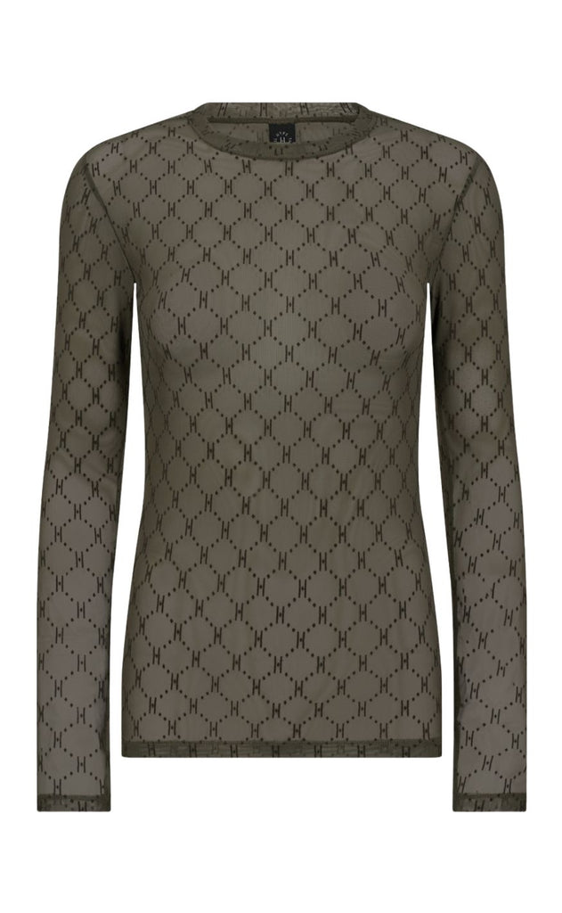 Hype the Detail Bluse - Mesh 14 - Green