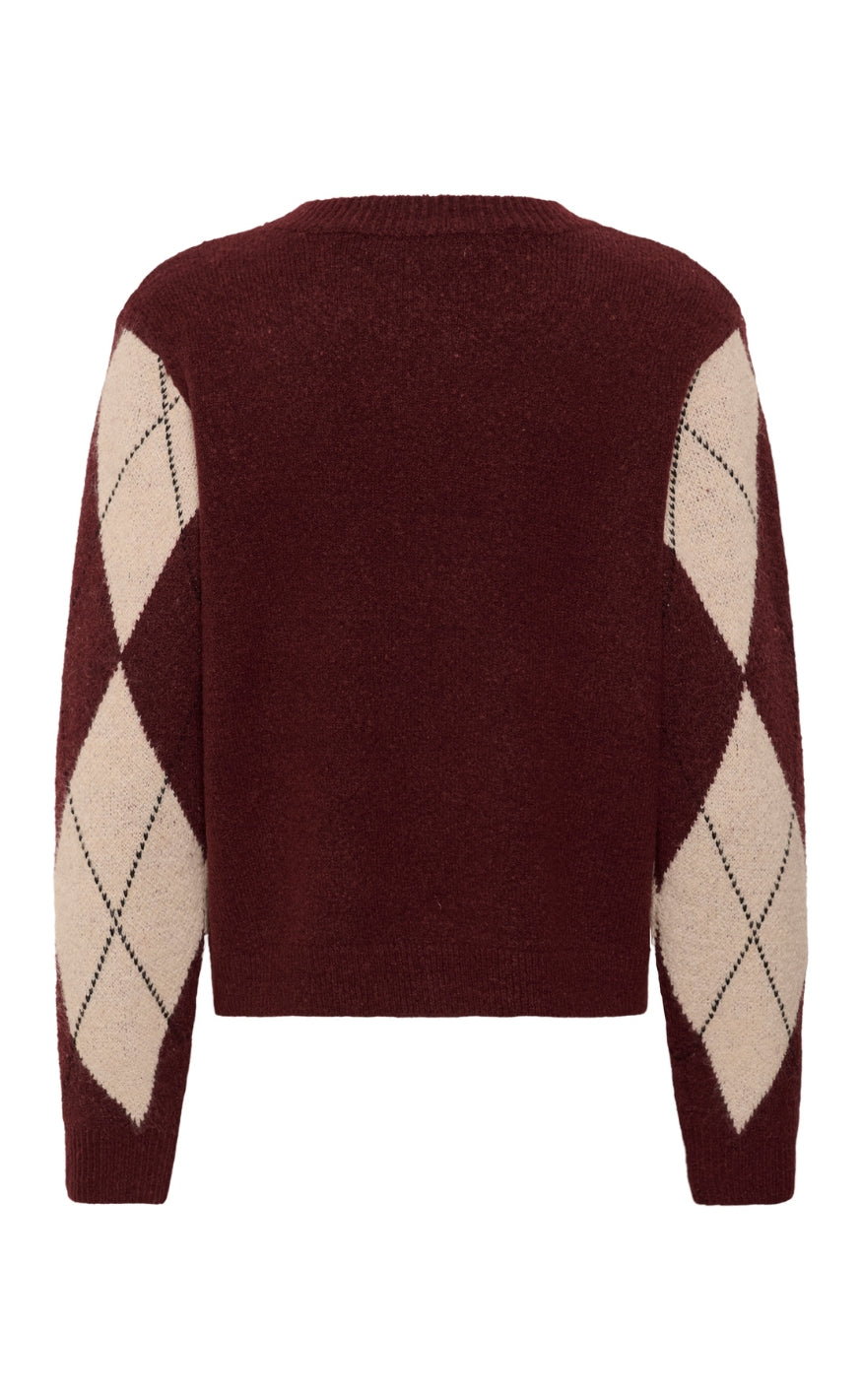 Culture Genser - Argyle - Burgundy Argyle