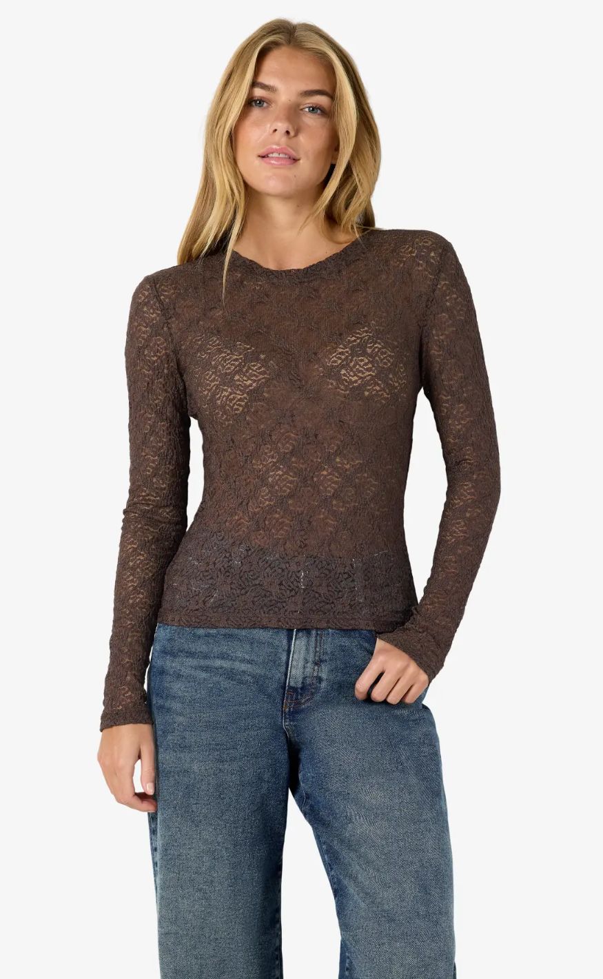 Noisy May Topp - Judith Lace - Chocolate Brown