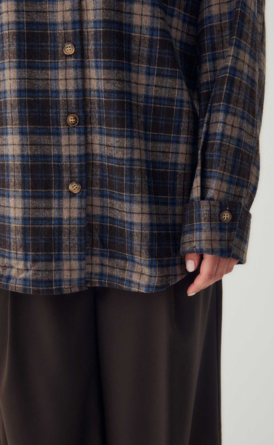 Noella Skjorte - Marlon - Brown Blue Check