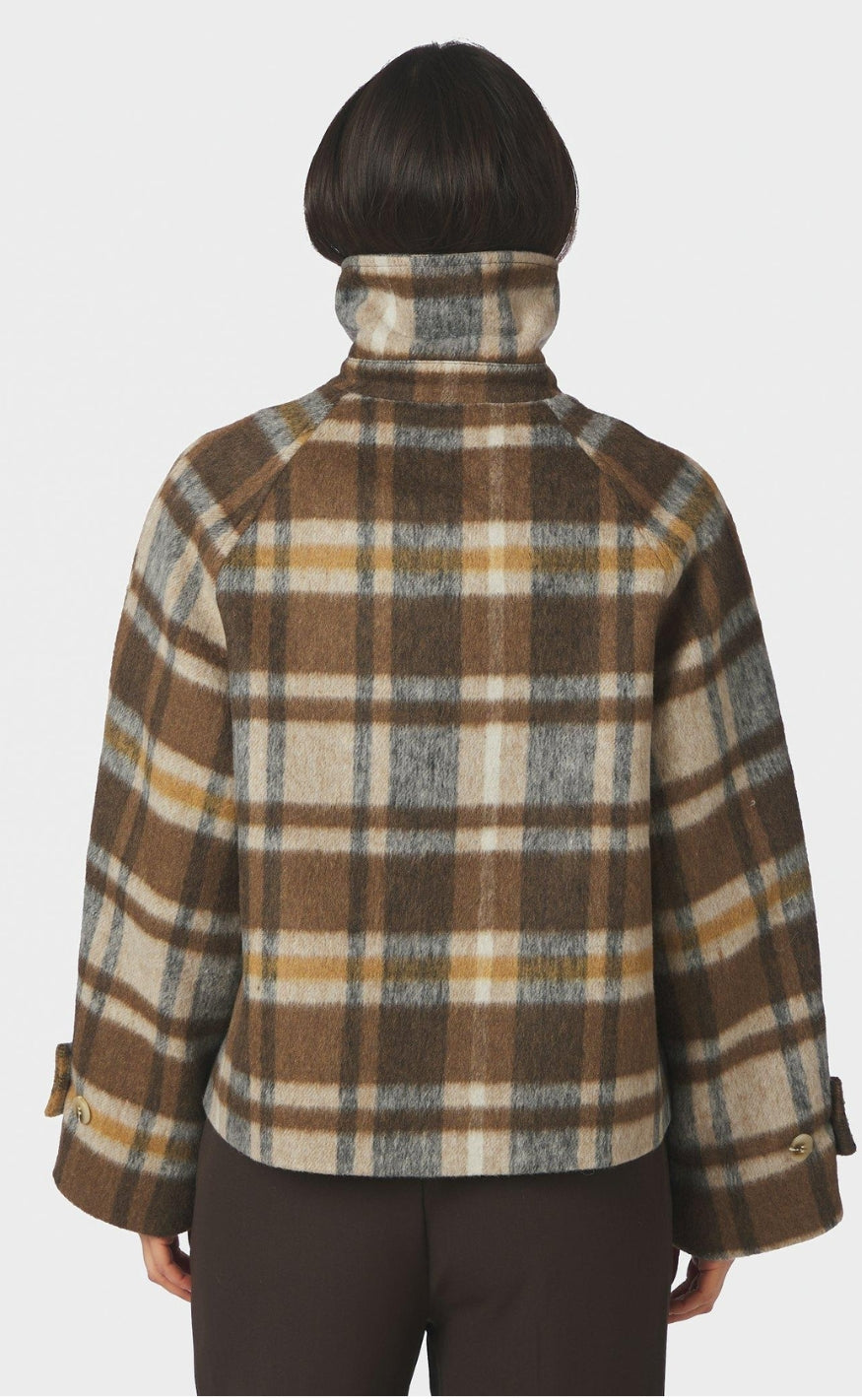 Neo Noir Jakke - Quinn Check - Camel