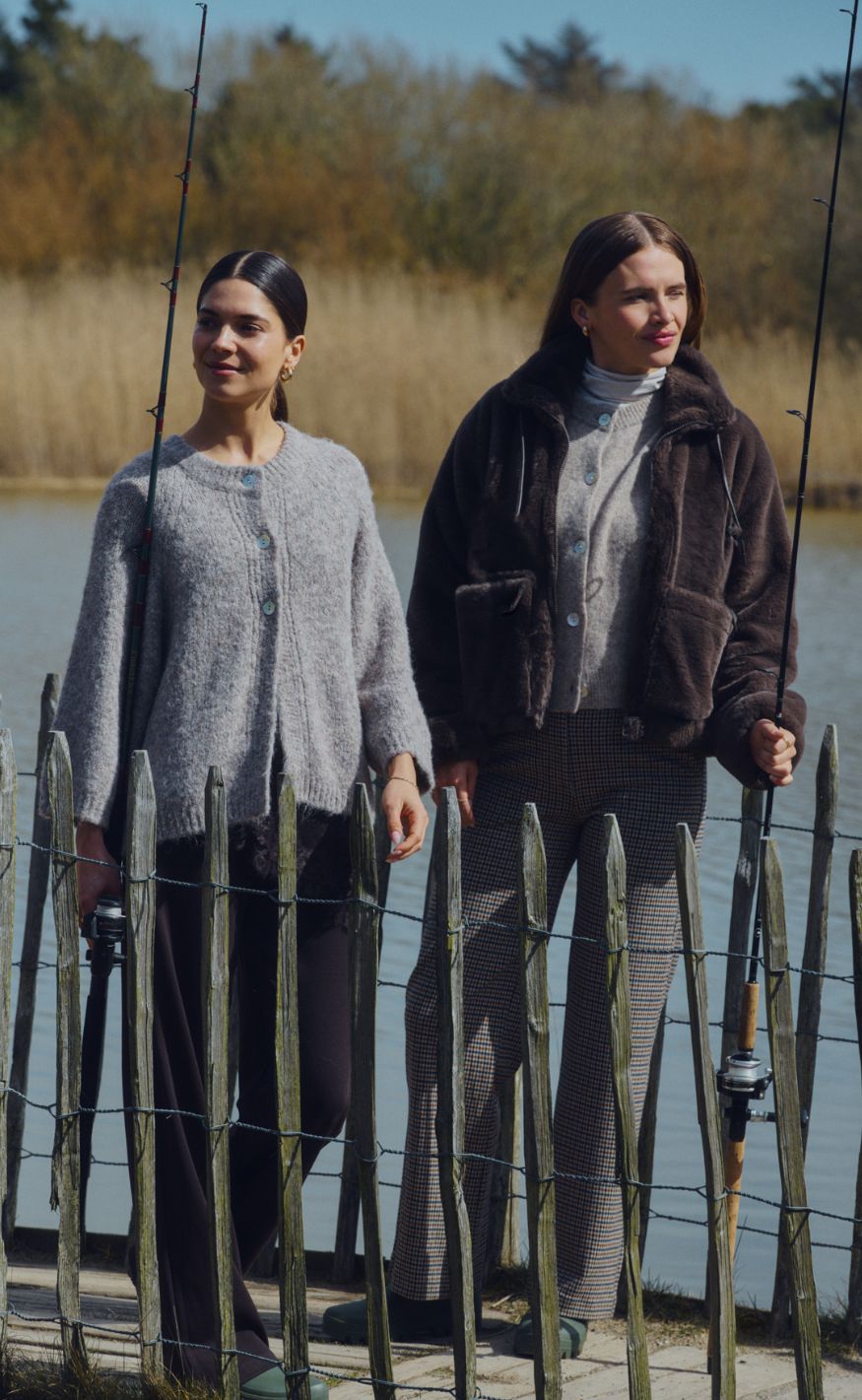 Freequent Cardigan - Grslulu - Desert Taupe Melange