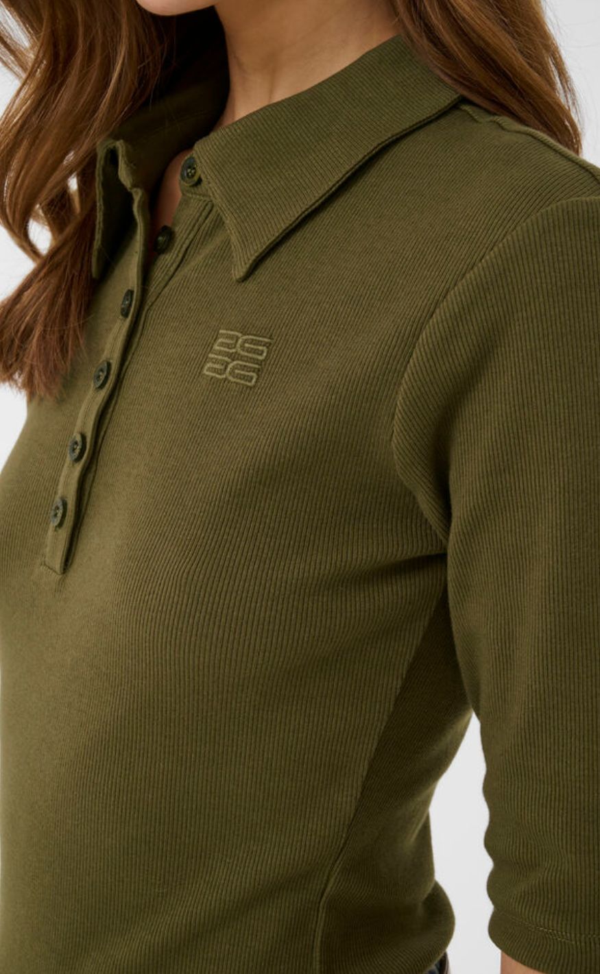 Gestuz Topp - Drew Polo - Military Olive