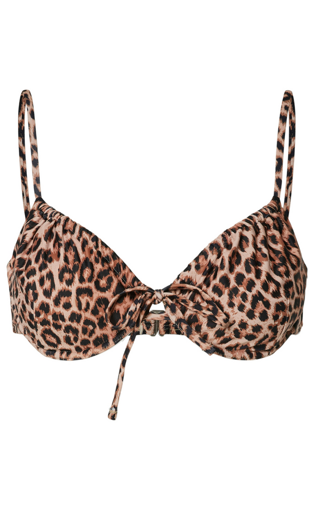 Pieces Bikinitopp - Lippa - Black/Leo