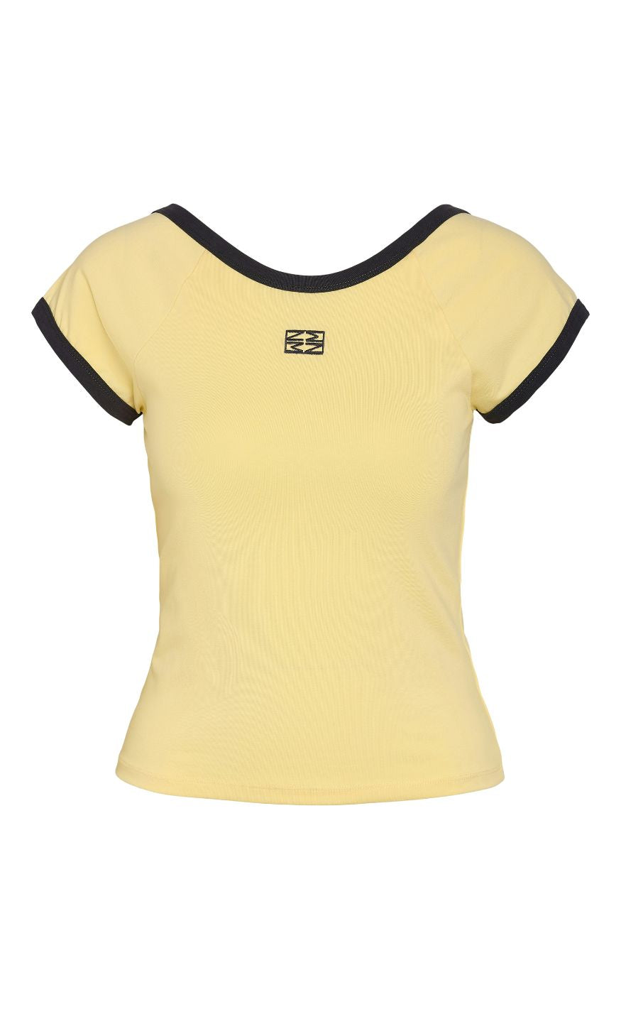 Noisy May T-shirt - Twin - French Vanilla/Obsidian Contrast