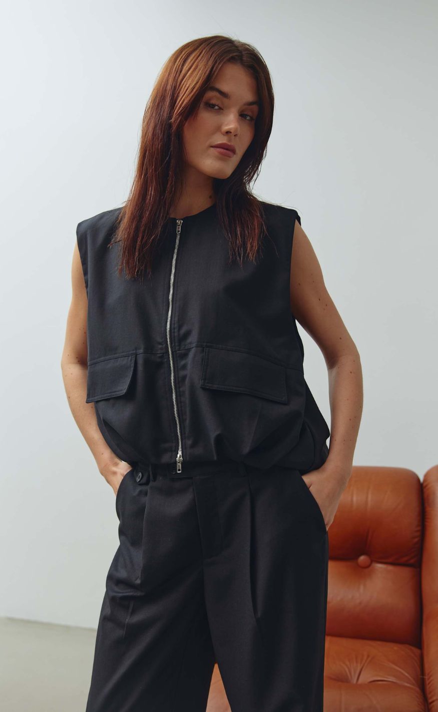 Noella Vest - Melany - Black