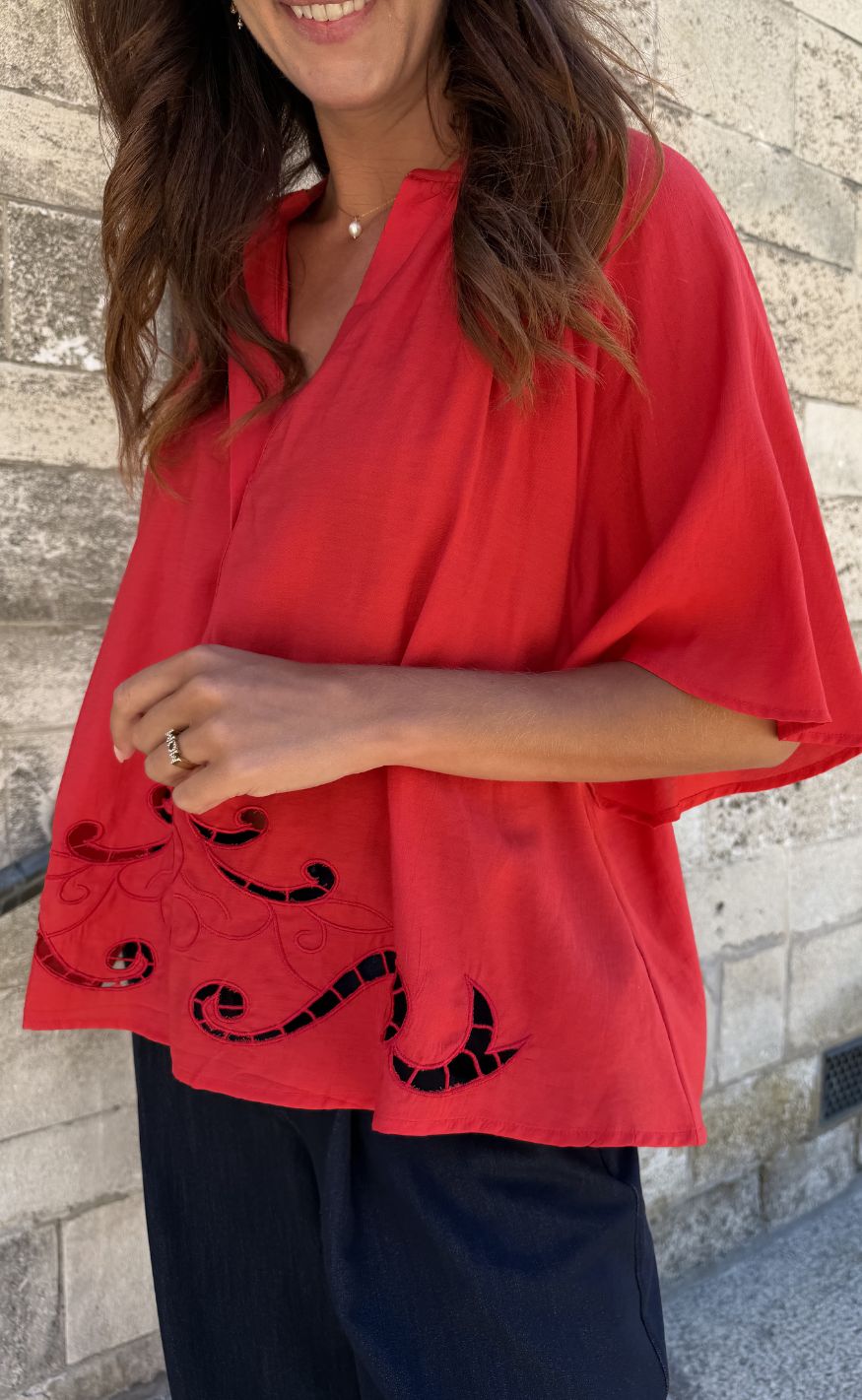 Love & Divine Topp - Love1607 - Red