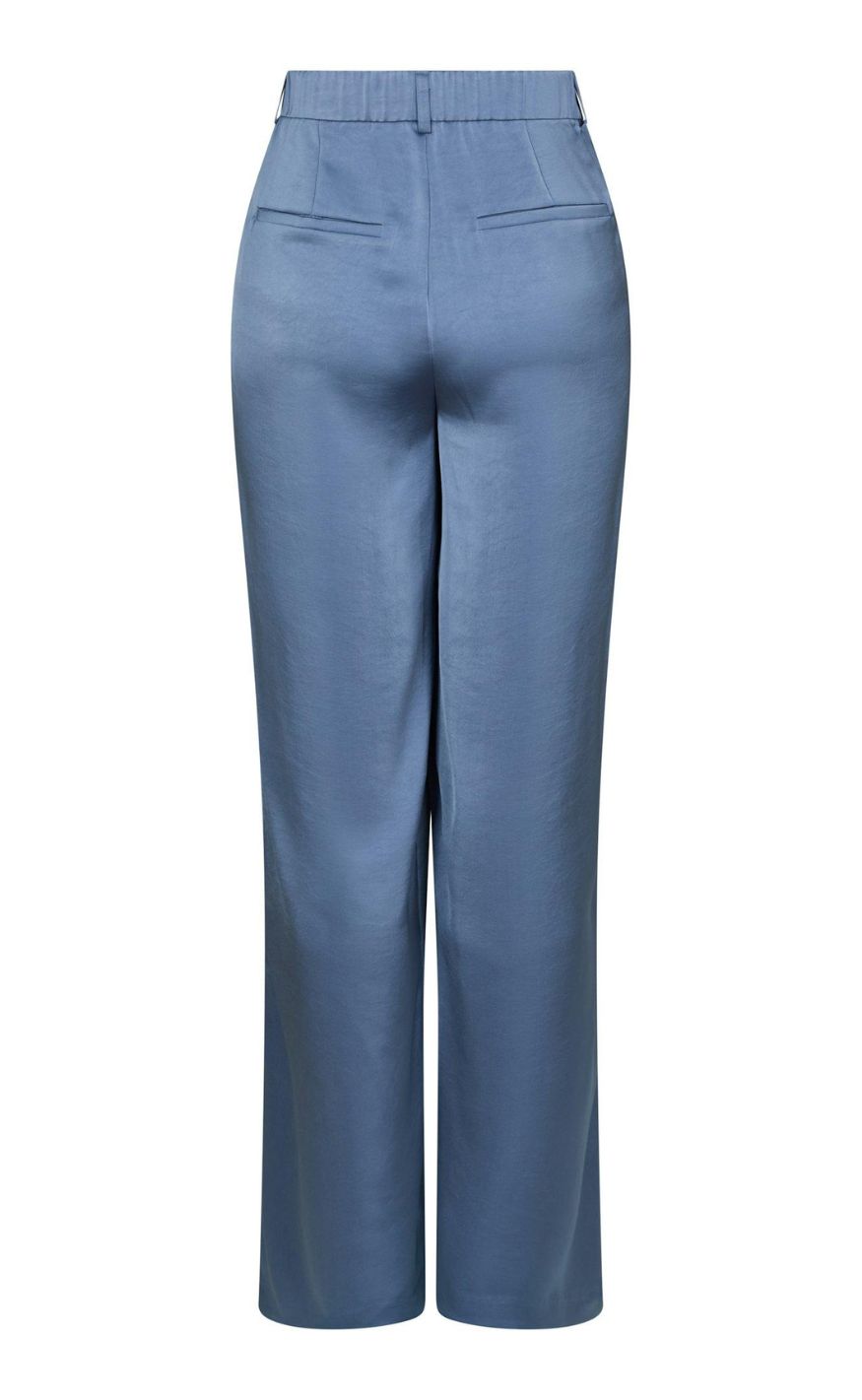 Neo Noir Bukser - Emmett Heavy Sateen - Smoke Blue