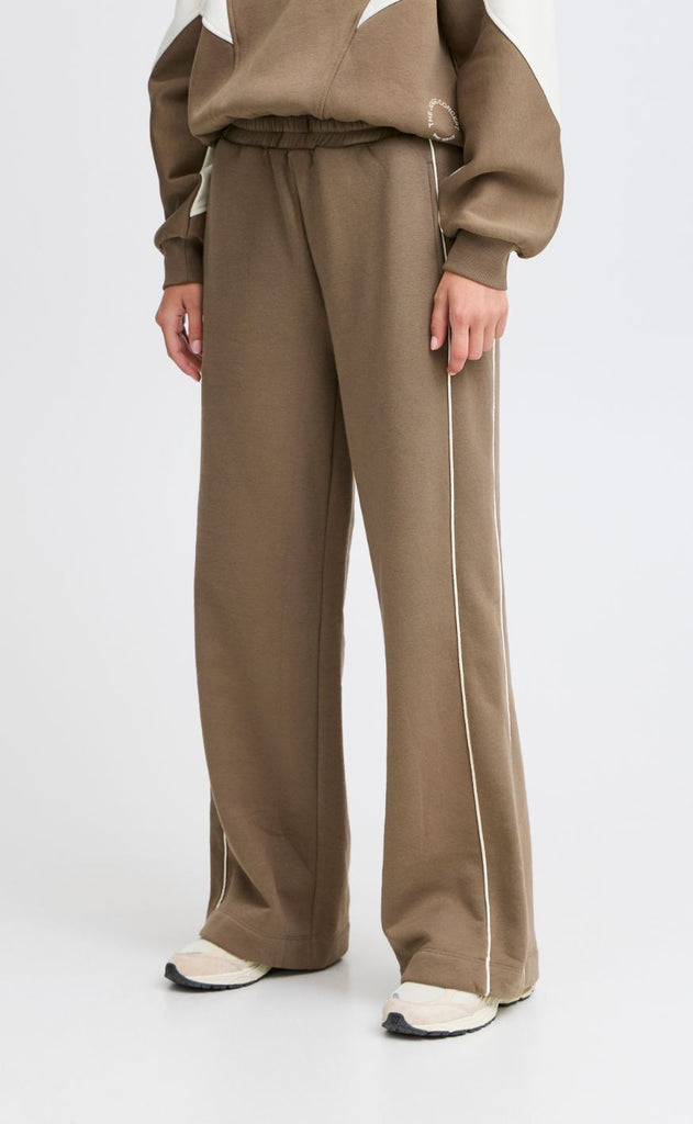 The Jogg Concept Sweatpants - Sage Piping - Chocolate Chip Mix