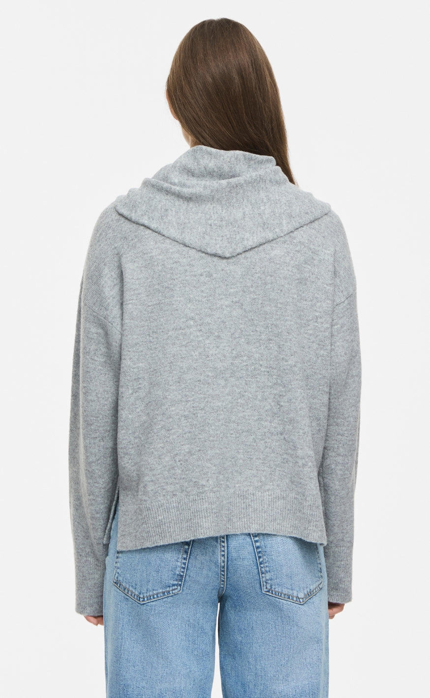 Noisy May Genser - Sabrina Scarf - Medium Grey Melange