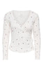ONLY Cardigan - Vips - Cloud Dancer / Hearts Winetasting