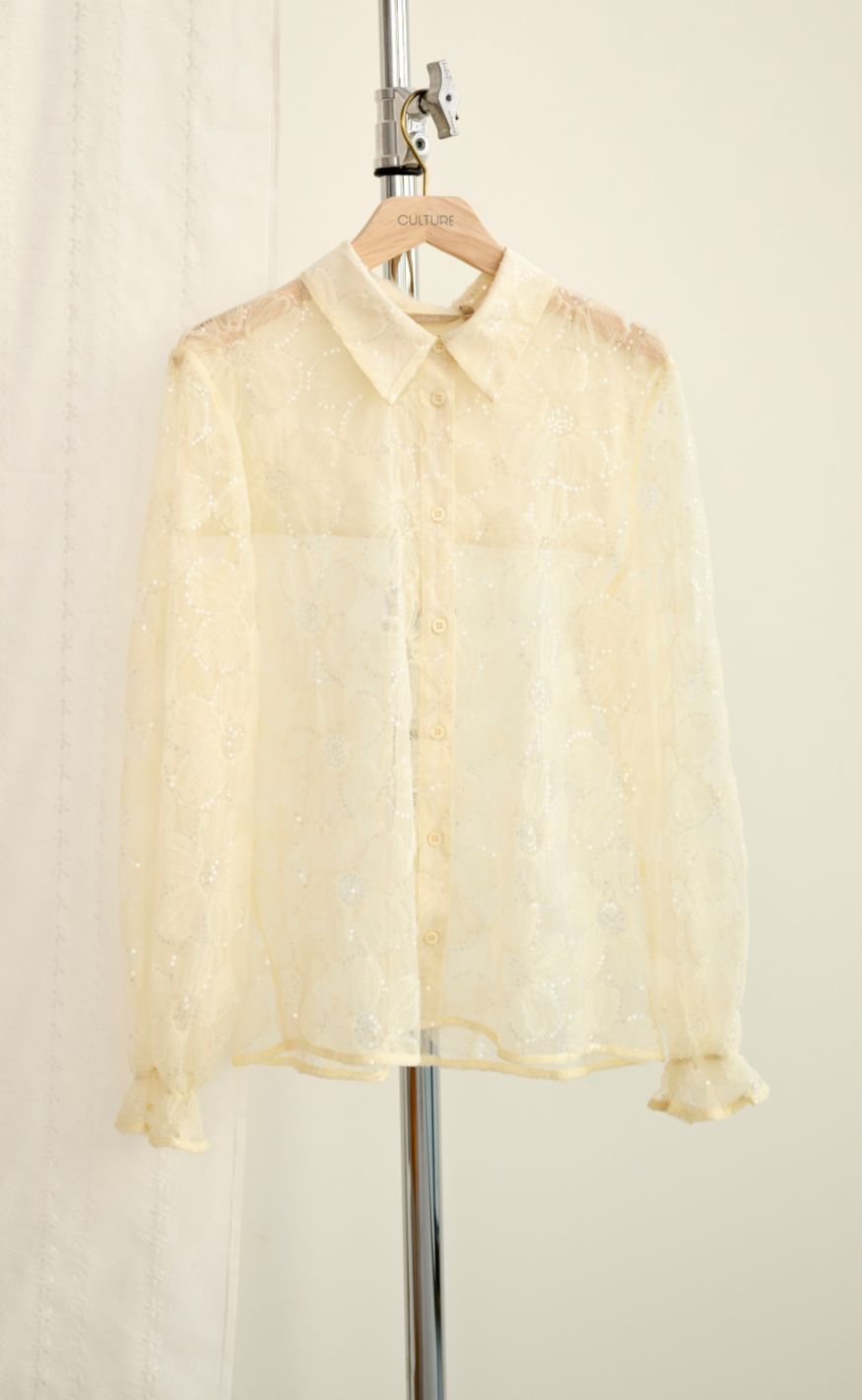 Culture Skjorte - Mera - Lemon Meringue