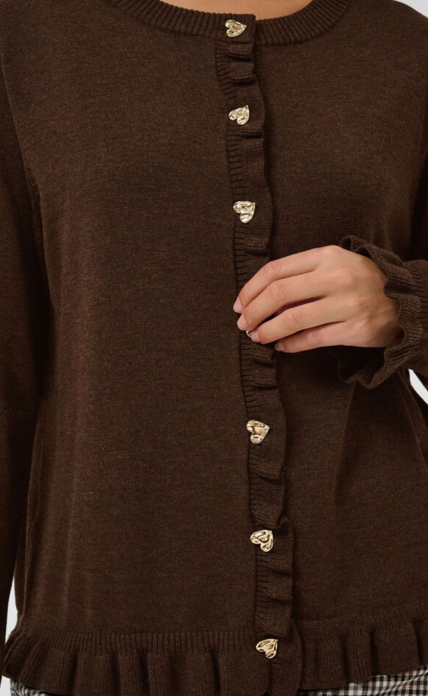 Culture Cardigan - Clare Annemarie - Coffee Bean Melange
