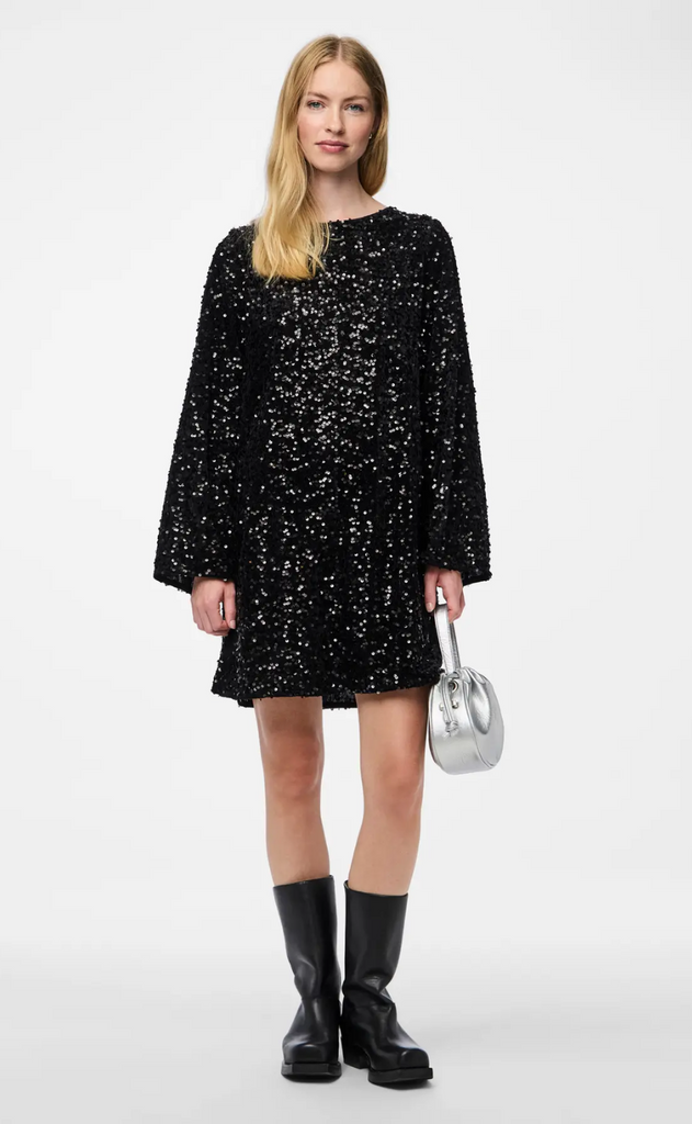 Pieces Kjole - Kam - Black