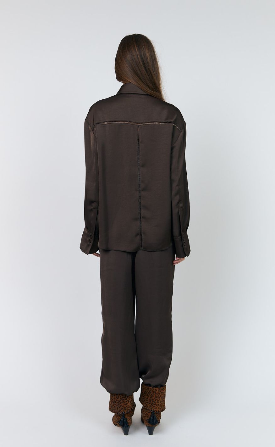 Lollys Laundry Bukser - Talma - Dark Mokka