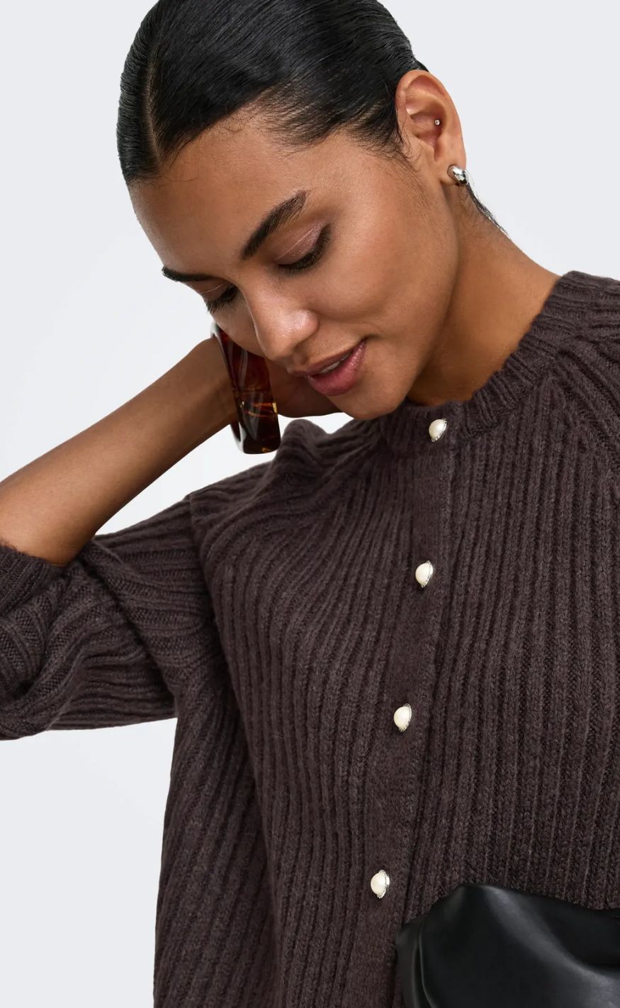 ONLY Cardigan - Kalibu - Chocolate Brown