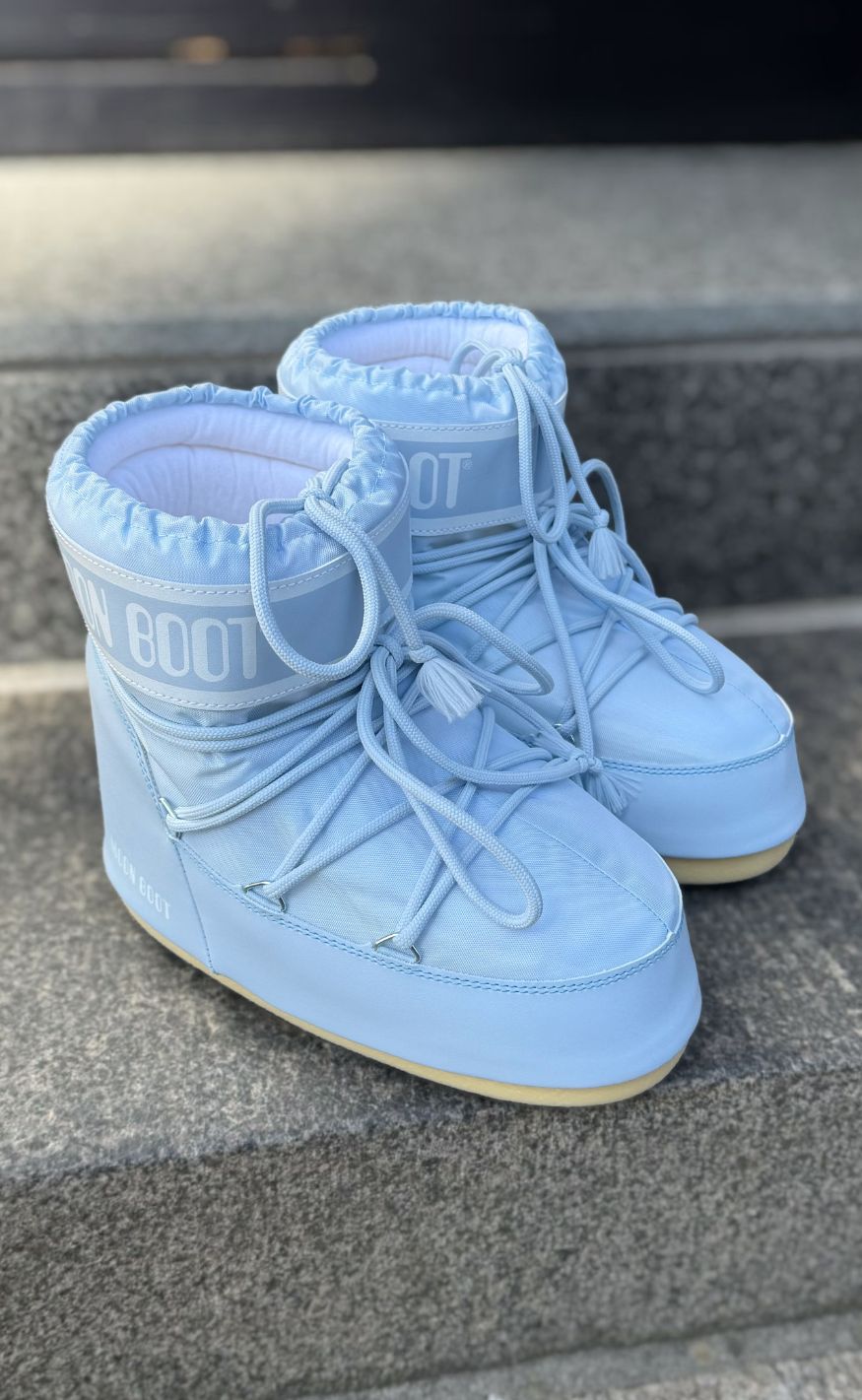 Moon Boot Støvler - Icon Low Nylon - Baby Blue