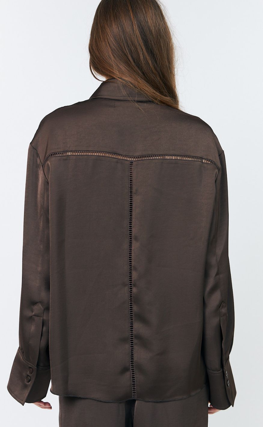 Lollys Laundry Skjorte - Sol - Dark Mokka