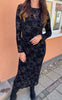 Say INA Copenhagen Kjole - Rie Mesh - Black Flower